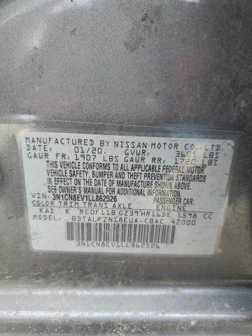 2020 NISSAN VERSA SV 3N1CN8EV1LL862526