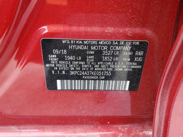 2019 HYUNDAI ACCENT SE 3KPC24A37KE051755
