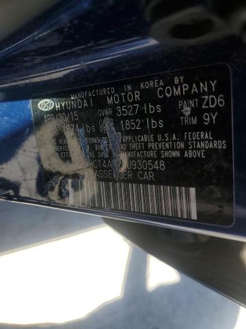 2015 HYUNDAI ACCENT GLS KMHCT4AE2FU930548