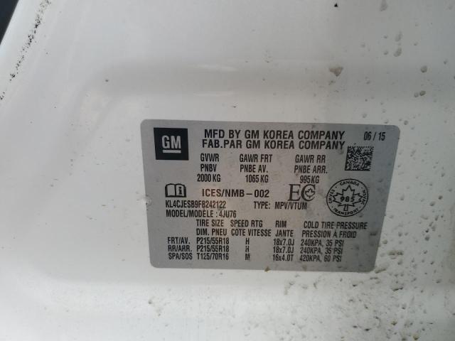2015 BUICK ENCORE KL4CJESB9FB242122