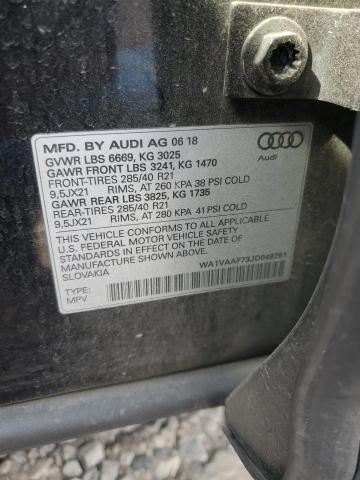 2018 AUDI Q7 PRESTIG WA1VAAF73JD049291