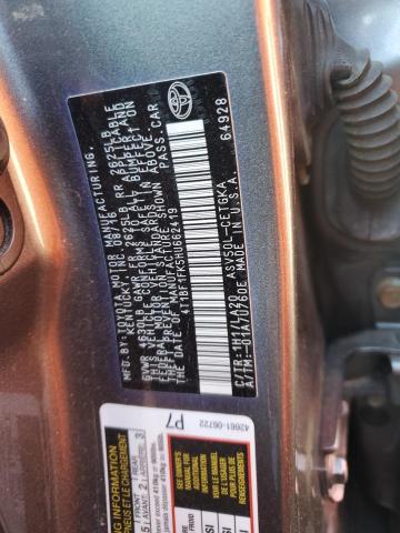 2017 TOYOTA CAMRY LE - 4T1BF1FK5HU662419