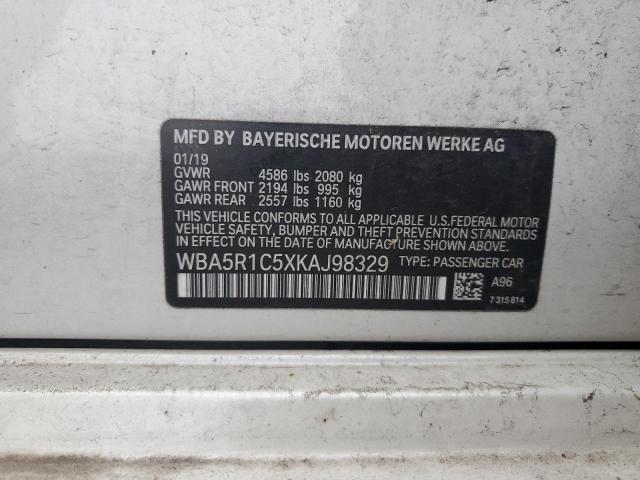 2019 BMW 330I - WBA5R1C5XKAJ98329