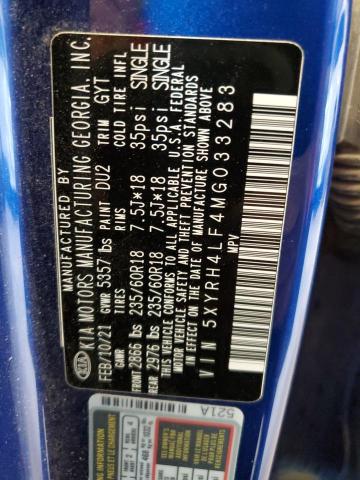 2021 KIA SORENTO EX - 5XYRH4LF4MG033283