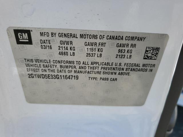 2016 CHEVROLET IMPALA LIM - 2G1WD5E33G1164719
