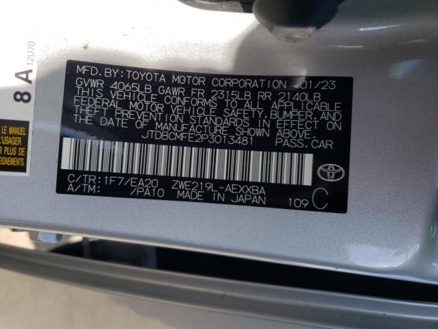 2023 TOYOTA COROLLA LE - JTDBCMFE2P3013481