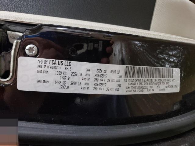 2017 CHRYSLER PACIFICA T - 2C4RC1DG0HR525511