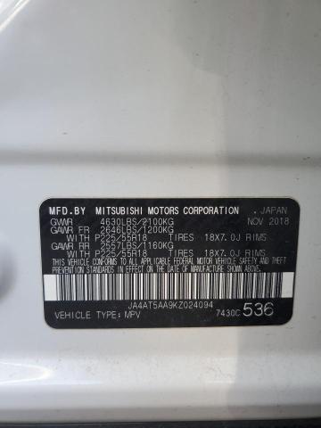 2019 MITSUBISHI ECLIPSE CR - JA4AT5AA9KZ024094
