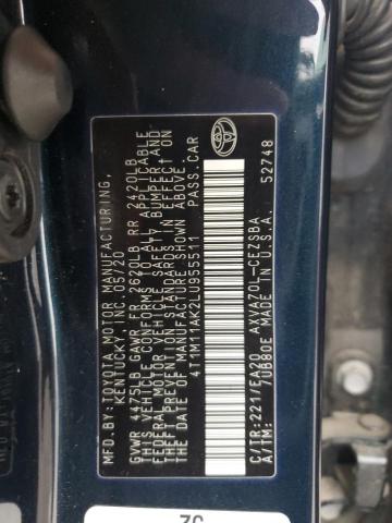 2020 TOYOTA CAMRY SE - 4T1M11AK2LU955511