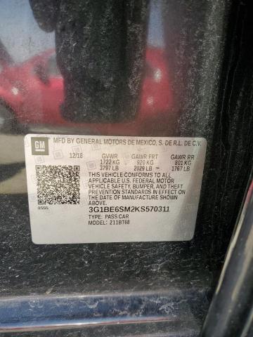 2019 CHEVROLET CRUZE LT - 3G1BE6SM2KS570311