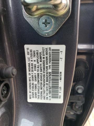 2015 HONDA CIVIC SE 19XFB2F77FE247620