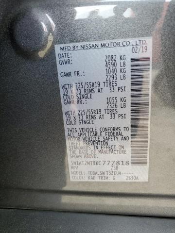 2019 NISSAN ROGUE S - 5N1AT2MT9KC777818