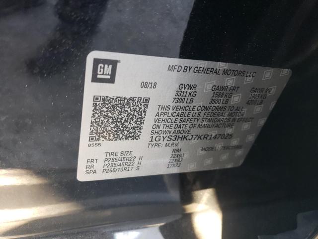 2019 CADILLAC ESCALADE ESV LUXURY 1GYS3HKJ7KR147025
