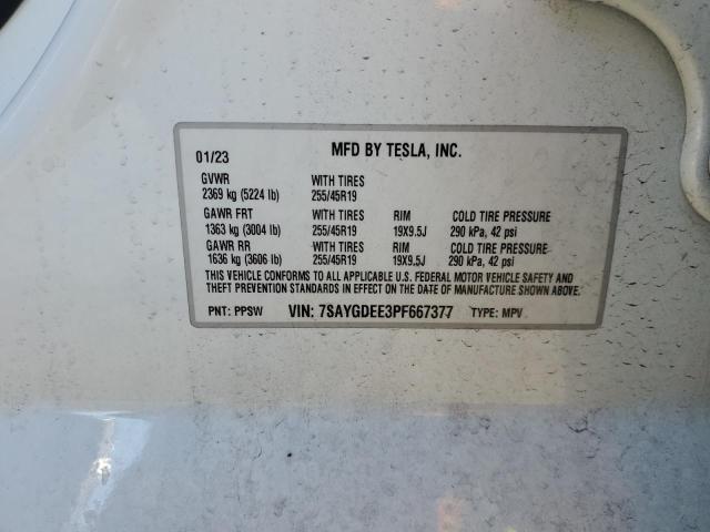 2023 TESLA MODEL Y - 7SAYGDEE3PF667377