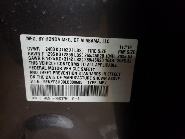 2020 HONDA PASSPORT E - 5FNYF8H09LB000685