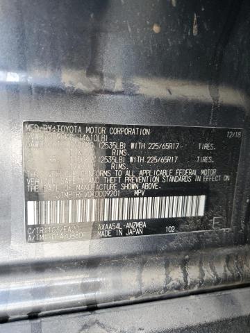 2019 TOYOTA RAV4 XLE - JTMP1RFV0KD009201