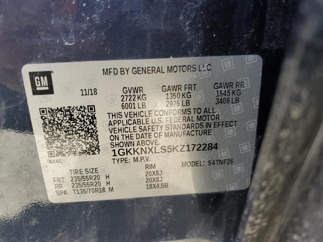 2019 GMC ACADIA DENALI 1GKKNXLS5KZ172284