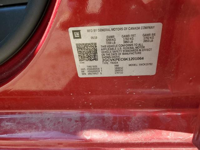 2019 CHEVROLET SILVERADO - 2GCVKPEC6K1201064