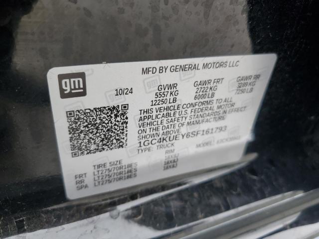 2025 CHEVROLET SILVERADO - 1GC4KUEY6SF161793