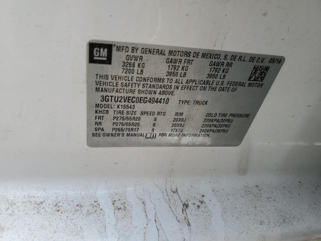 2014 GMC SIERRA K15 - 3GTU2VEC0EG494410