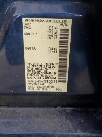 2017 NISSAN ALTIMA 2.5 - 1N4AL3APXHC110255
