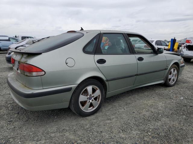 SAAB 9-3 SE 2002 green hatchbac gas YS3DF58K322008872 photo #4