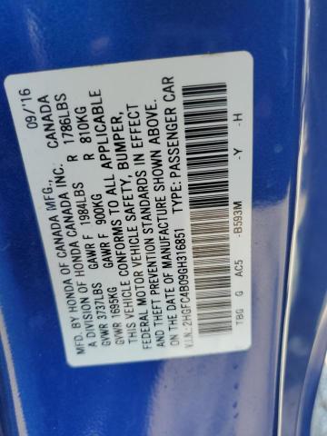 2016 HONDA CIVIC LX - 2HGFC4B09GH316851