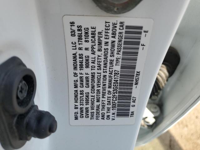 2016 HONDA CIVIC LX - 19XFC2F53GE041787