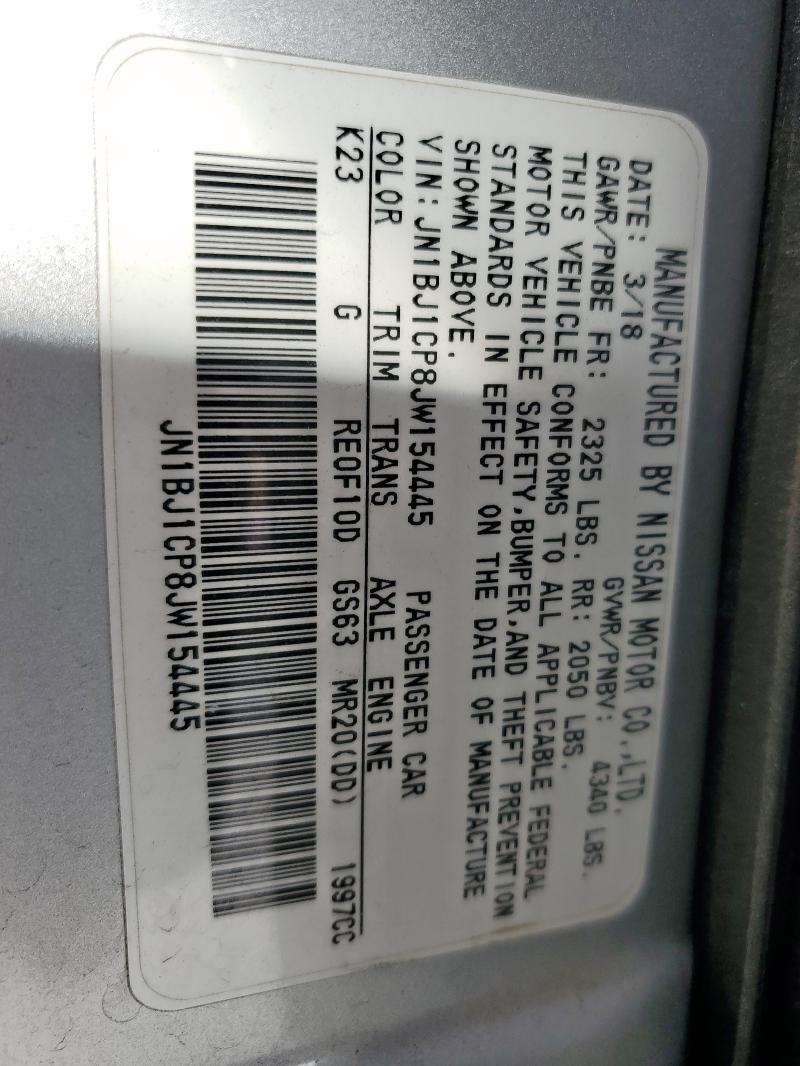 2018 NISSAN ROGUE SPOR - JN1BJ1CP8JW154445