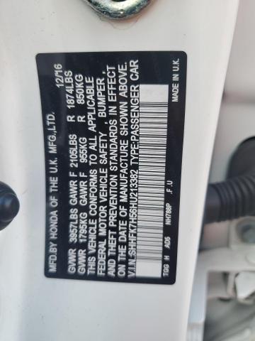 2017 HONDA CIVIC EX - SHHFK7H56HU213382