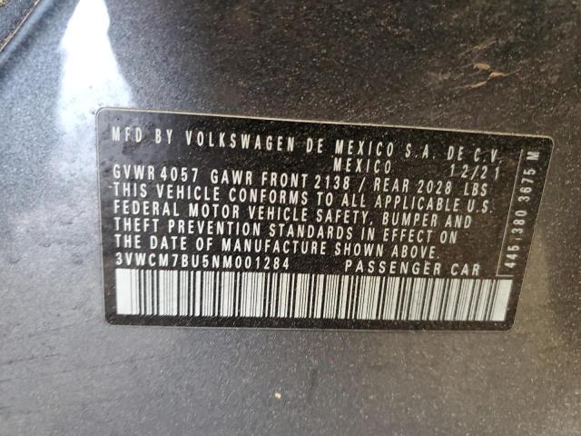 2022 VOLKSWAGEN JETTA S - 3VWCM7BU5NM001284