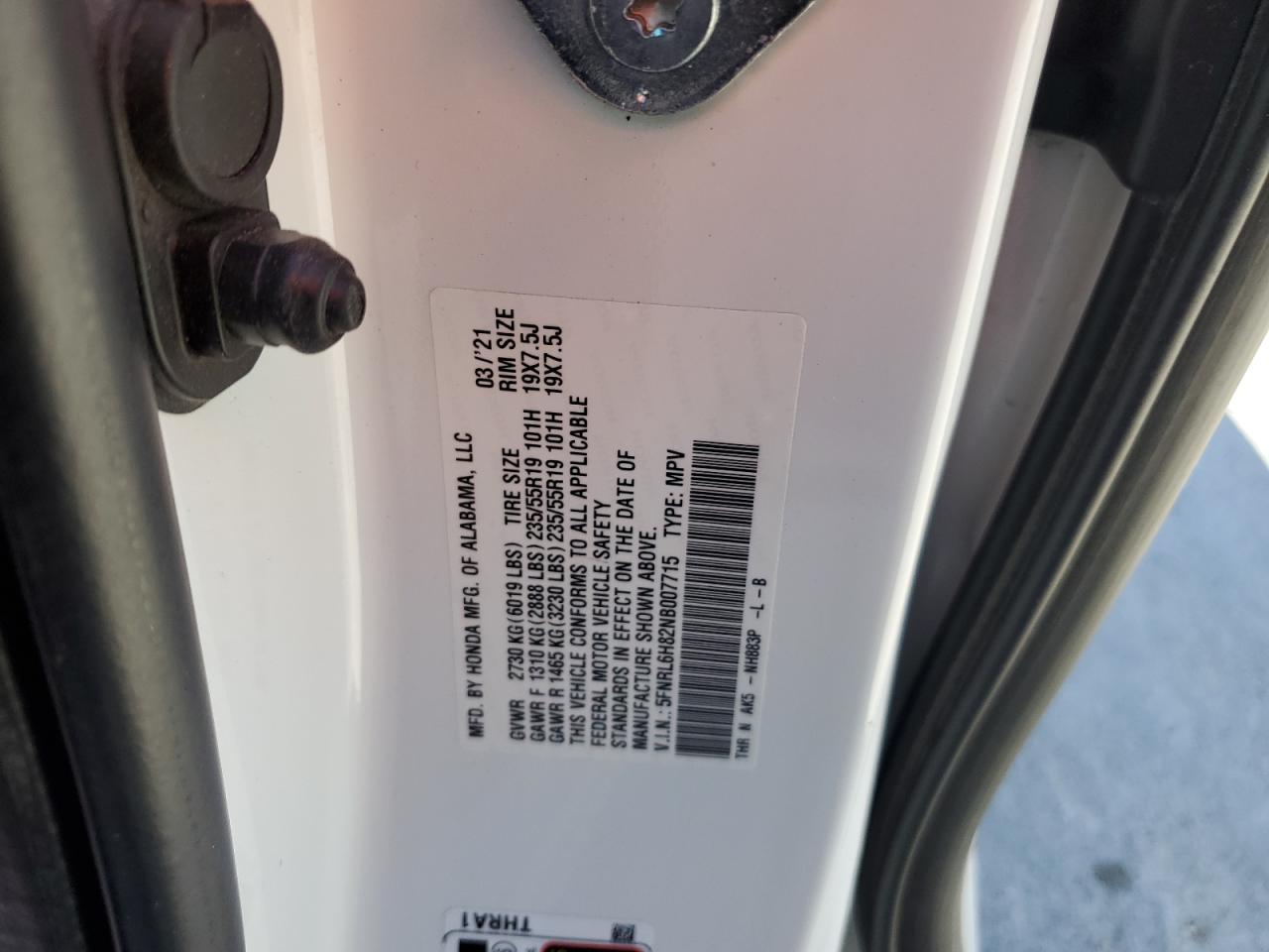 HONDA ODYSSEY TOURING