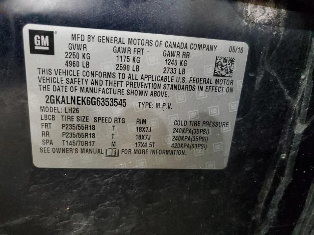 2016 GMC TERRAIN SL - 2GKALNEK6G6353545