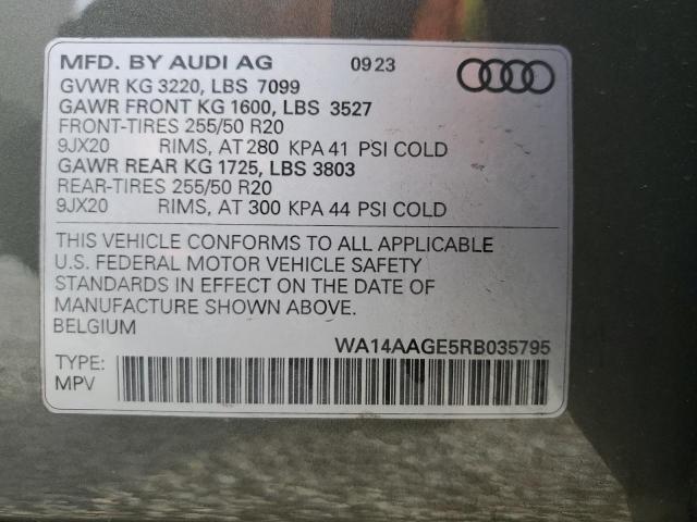 2024 AUDI Q8 E-TRON - WA14AAGE5RB035795