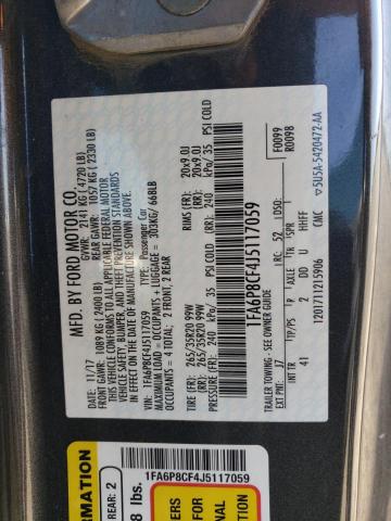 2018 FORD MUSTANG GT - 1FA6P8CF4J5117059