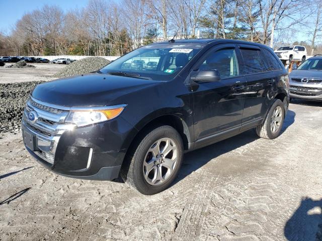 FORD EDGE SEL 2013 black  gas 2FMDK4JC2DBC52537 photo #1