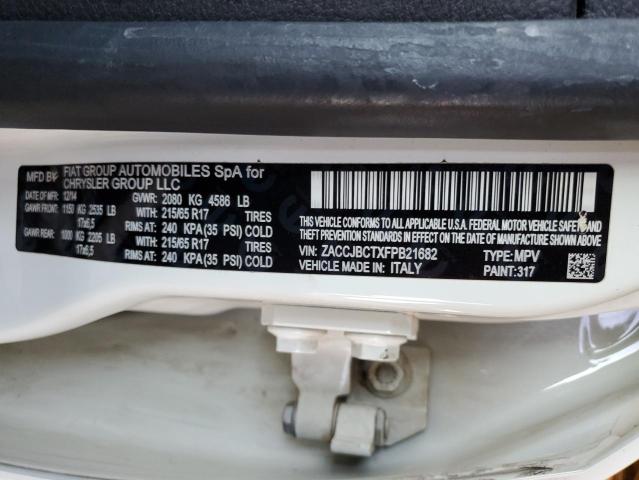 2015 JEEP RENEGADE T - ZACCJBCTXFPB21682