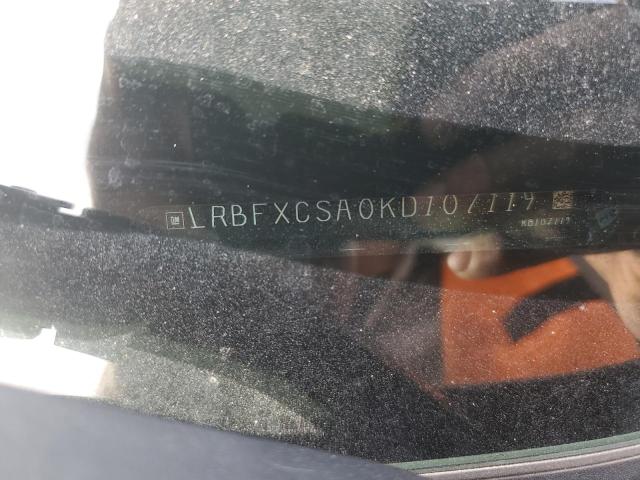 2019 BUICK ENVISION E - LRBFXCSA0KD107119
