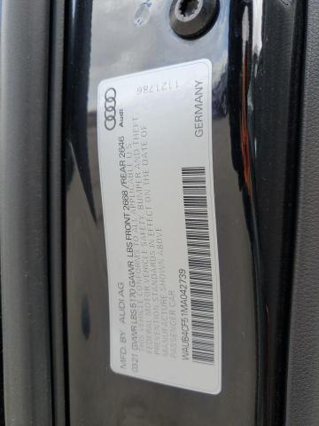 2021 AUDI S5 PRESTIG WAUB4CF51MA042739