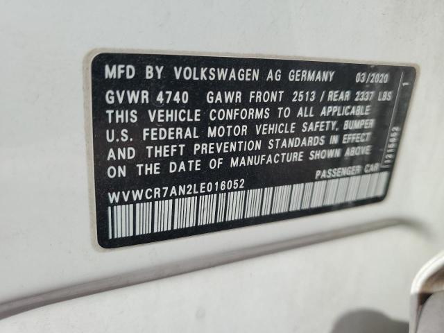 2020 VOLKSWAGEN ARTEON SEL WVWCR7AN2LE016052
