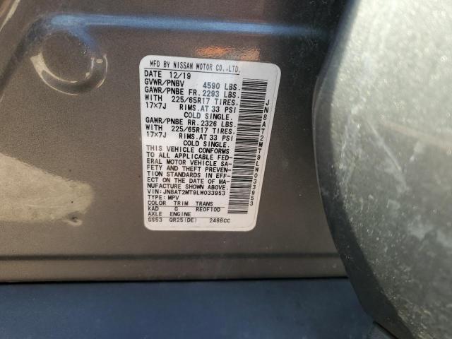 JN8AT2MT9LW033953 2020 NISSAN ROGUE