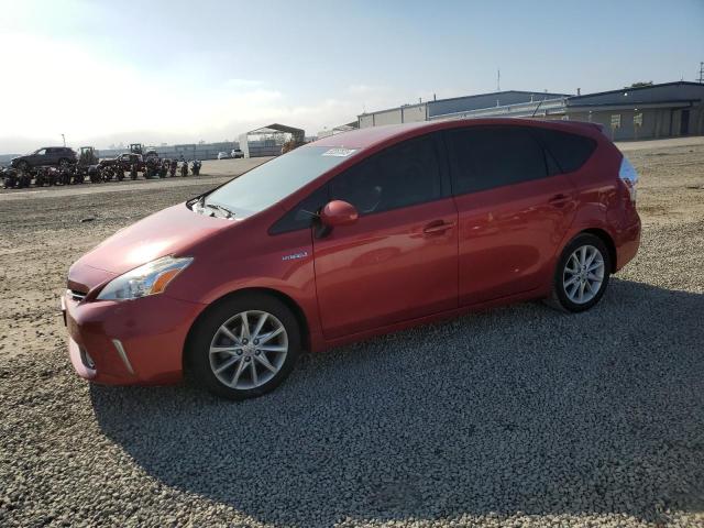 TOYOTA PRIUS V 2012 red  hybrid engine JTDZN3EU7C3077019 photo #1