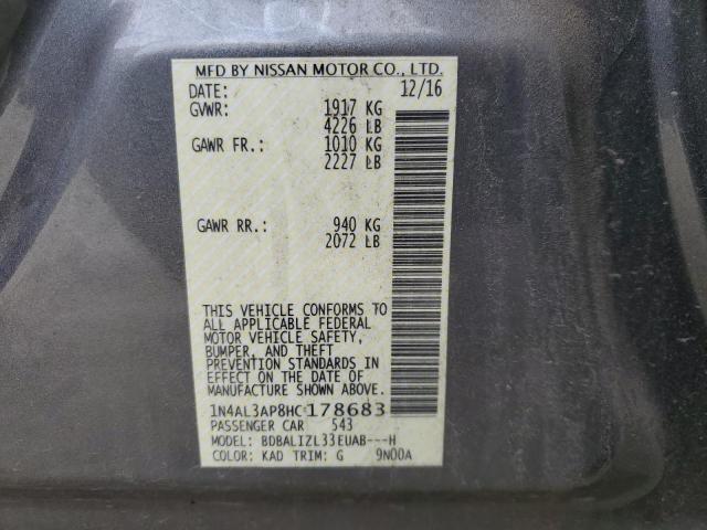 2017 NISSAN ALTIMA 2.5 - 1N4AL3AP8HC178683