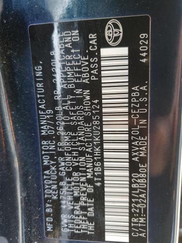 2019 TOYOTA CAMRY XSE - 4T1B61HK1KU285124