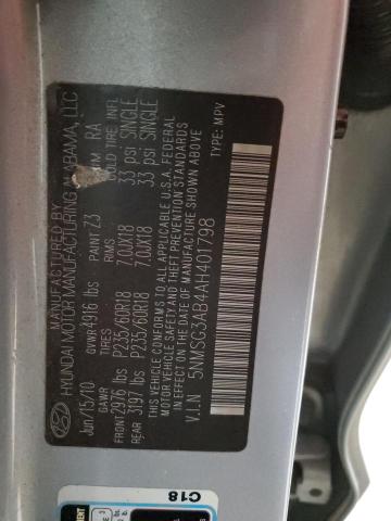 2010 HYUNDAI SANTA FE G - 5NMSG3AB4AH401798
