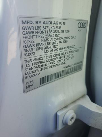 2019 AUDI Q8 PRESTIG WA1FVAF13KD047532