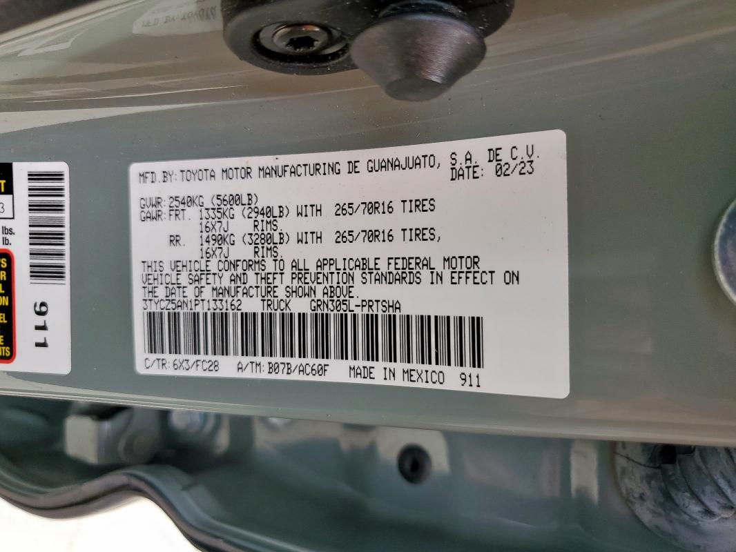 2023 TOYOTA TACOMA DOU - 3TYCZ5AN1PT133162