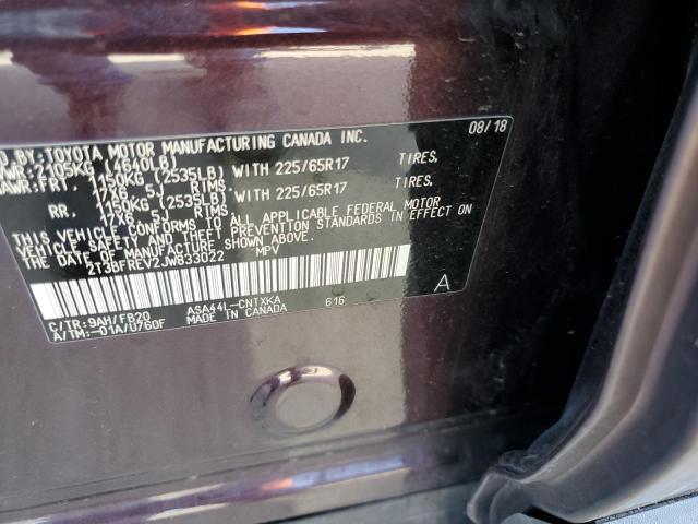 2018 TOYOTA RAV4 LE - 2T3BFREV2JW833022