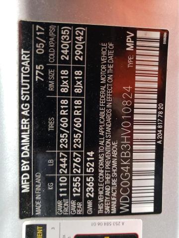 2017 MERCEDES-BENZ GLC 300 4M - WDC0G4KB3HV010824