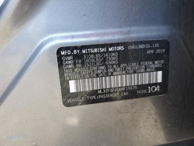 2019 MITSUBISHI MIRAGE G4 - ML32F3FJ1KHF15575
